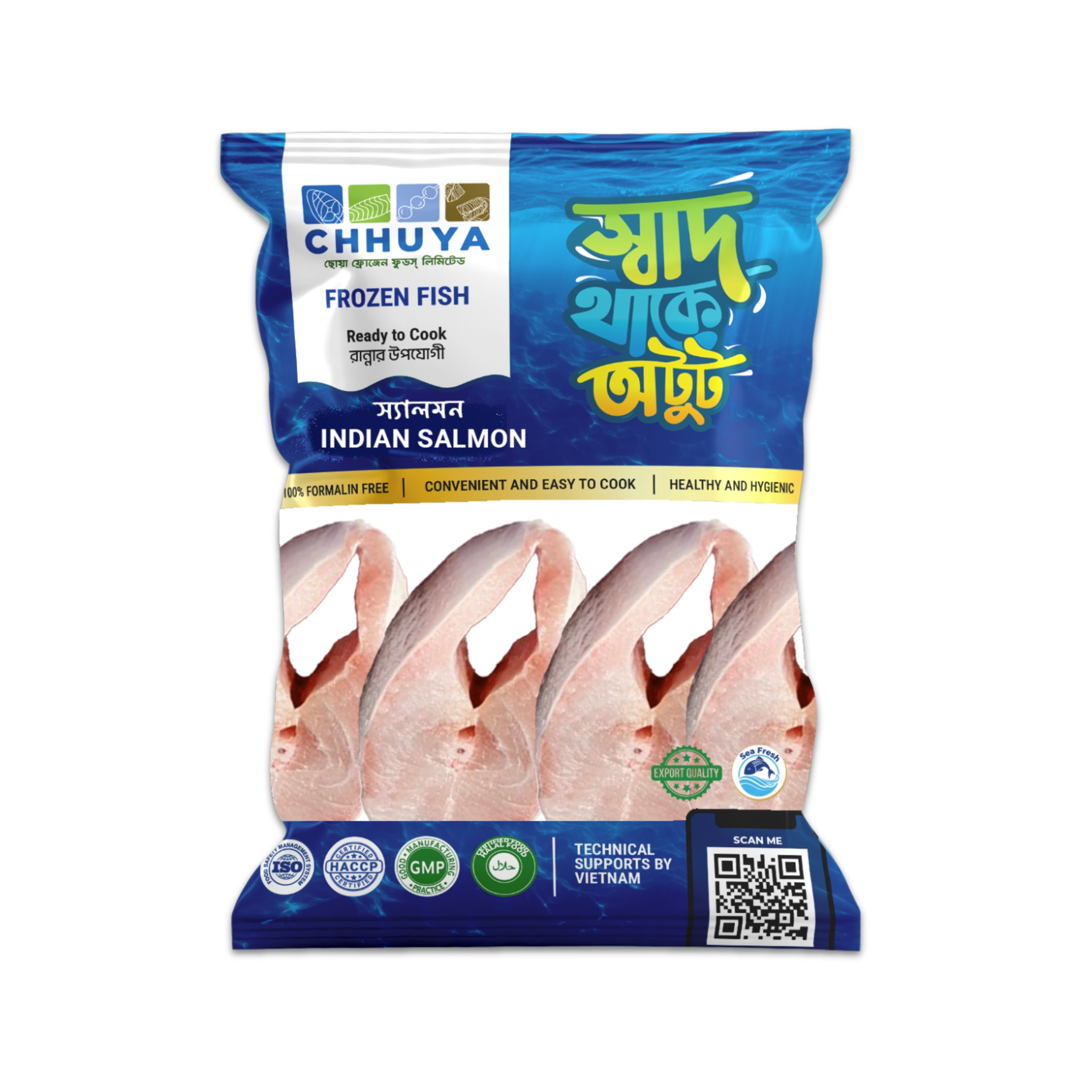 Indian Salmon  500gm
