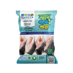 Chhuya Frozen Tilapia Fish Slices (800g) – 500g+ Grade